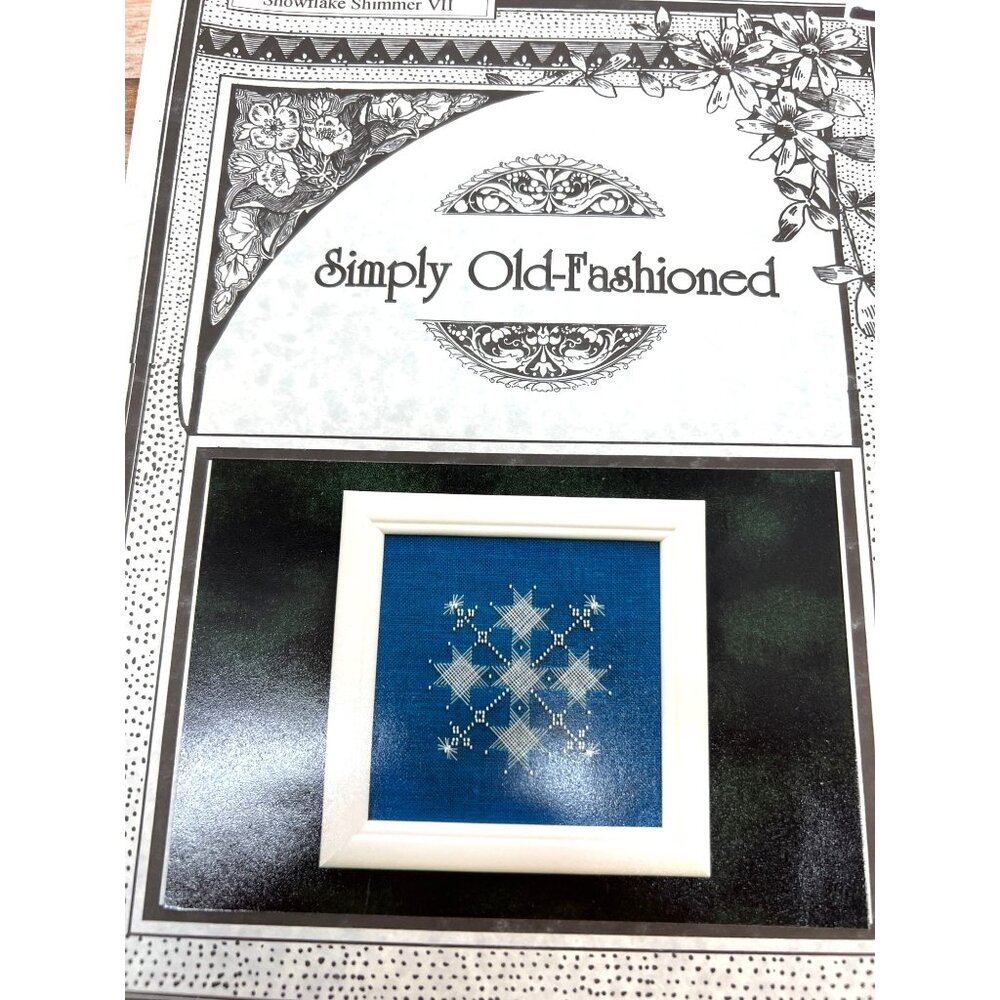 Simply Old-Fashioned Snowflake Shimmer VII Cross Stitch Pattern
